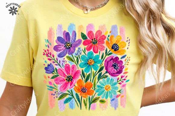 Boho Floral Brushstroke PNG: Your Summer Design Toolkit