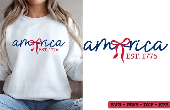 Celebrate in Style: Coquette America SVG & PNG for Your 4th of July Projects