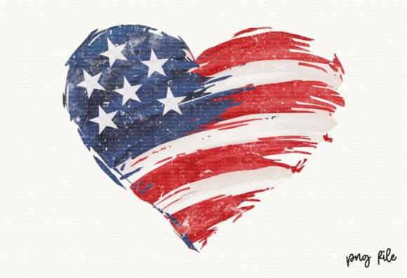 Celebrate Independence Day with a Stunning USA Flag Heart Design