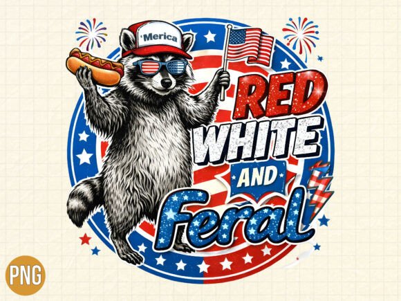 Celebrate Independence Day with This Adorable Raccoon PNG