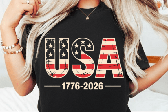 Honoring America's 250th: The Vintage USA 1776-2026 PNG Design