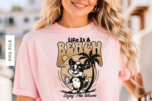 Life is a Beach T-shirt Design: Your Ultimate Ready-to-Print Asset