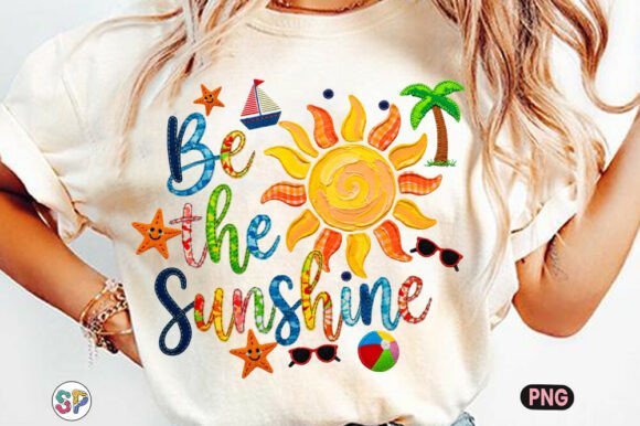 Patchwork Summer Sun: A Vibrant Design Asset