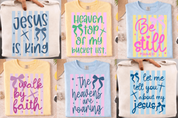 Retro Striped Christian SVG Bundle: Faith & Vintage Charm