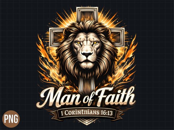 The Lion of Judah Man of Faith Christian PNG: A Design Asset for Purpose-Driven Projects